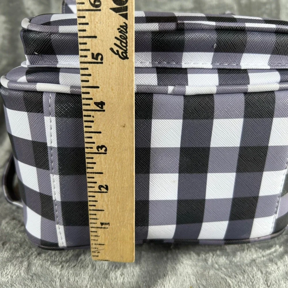 Under One Sky Gingham Mini Backpack Cat Ears Black White Check Faux Leather